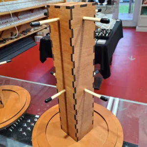 8 peg rotating display case