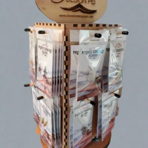 16 peg rotating display case